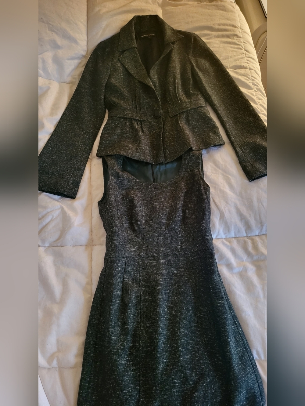Nanette lepore dress suit set green olive size 2 nwot Worth $600 Retail Price